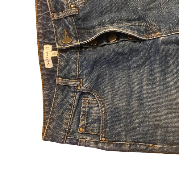 WAREHOUSE Turn Up Frayed Hem Jeans cuffed denim size 26 - Picture 7 of 9